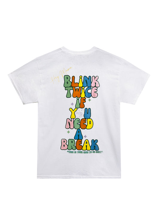 Blink Twice Tired Mama Tee